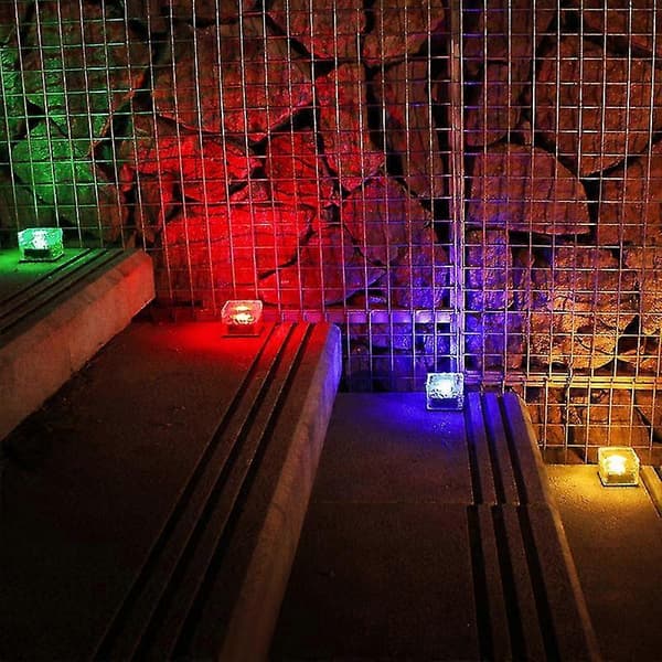 LED-solcellelamper i frostet glas til udendørs landskabsbelysning [XH]