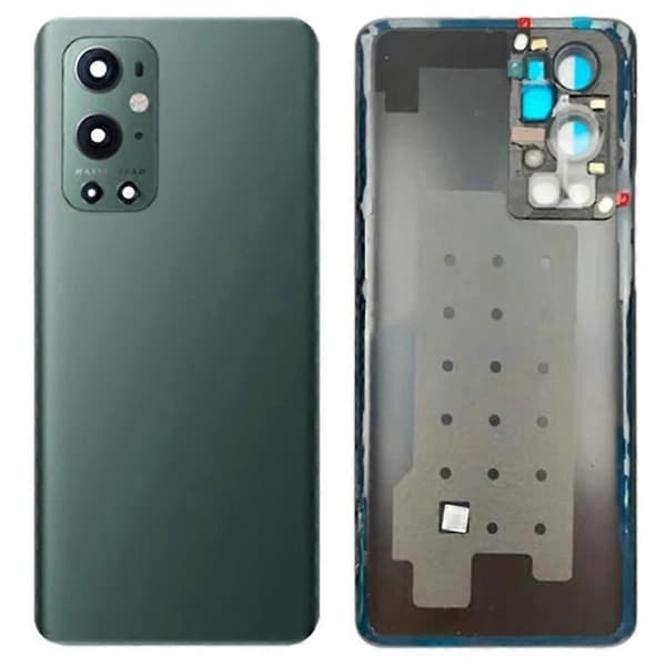 För OnePlus 9 Pro 5G OEM Batterihuslock Reparationsdel + Kameralinslock - Multicolor Green