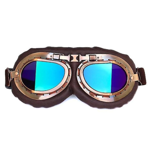 Motorcykelglasögon Biker Steampunk Motorcykel Solglasögon Glasögon Utomhussport colorful