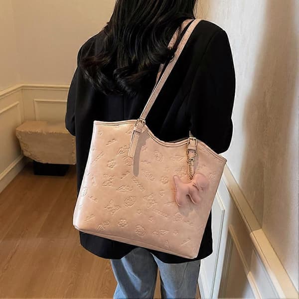 [LCS] Stor kapacitet mulepose pendler stor kapacitet mulepose armhule taske Pink