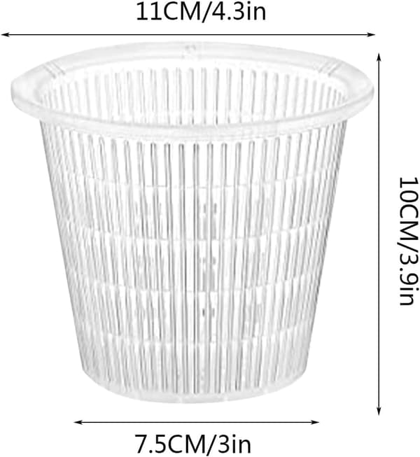 [LCS]Gennemsigtige eller sorte orkidépotter, 10 plastik orkidépotter med