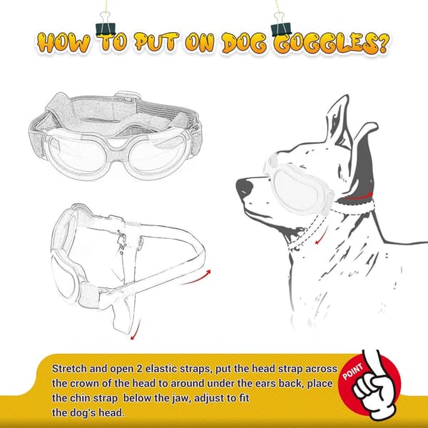 [LCS] Hundebriller Små hunde solbriller UV-beskyttelse Store kattebriller