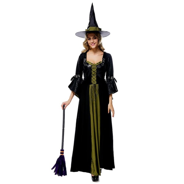 Halloween Cosplay Häxdräkt