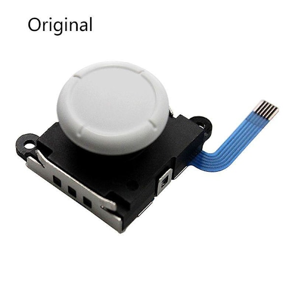 1 st 3D analog sensor stick joystick ersättning för Nintend Switch Joycon controller handtag speltillbehör konsoler White