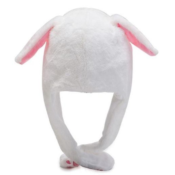 Rabbit Hat Ear Moving Jumping Hat Funny Bunny Plysch Hatt Cap