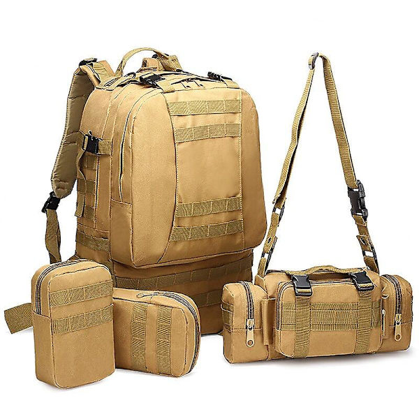 50L Taktisk Ryggsäck Militär Molle Väska 1000D Nylon Rucksack Sport Utomhus Rese Kamouflage Ryggsäck Camouflage
