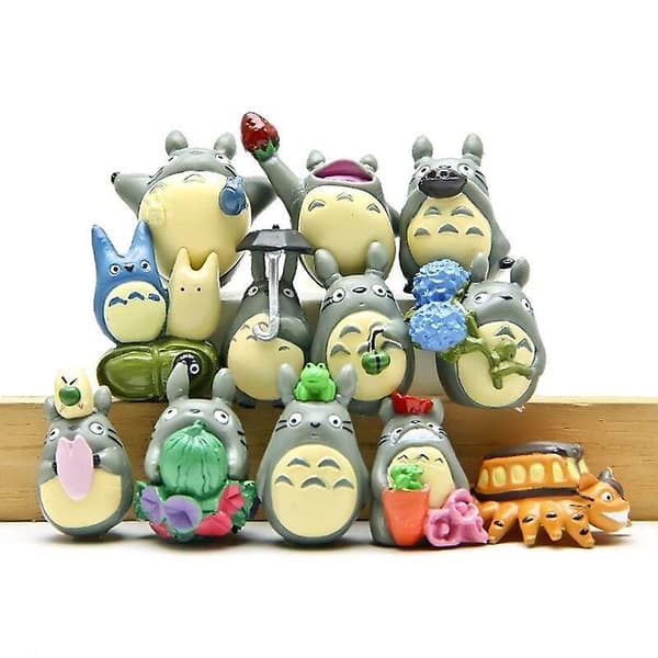 12 stk./sæt Totoro Dekoration Anime Action Figur