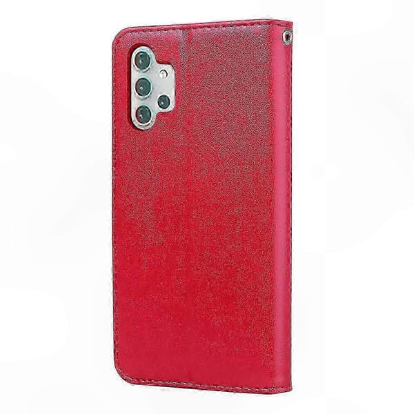 [LCS]Galaxy A32 5G Rosaguld Flipcover med kortpladser & RFID-beskyttelse Red