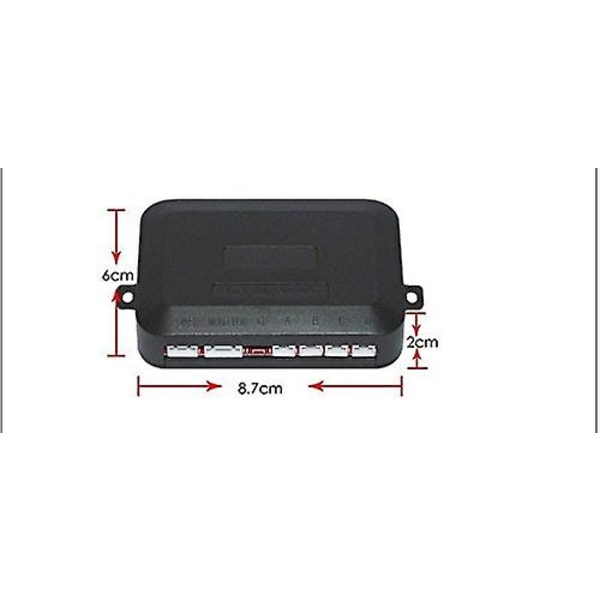 Bilbackradarsystem, summerljud, detekteringsavstånd: 30~150 cm, vattentät sensor (22 mm diameter 2,3 m kabel) 4-pack X60d (svart)