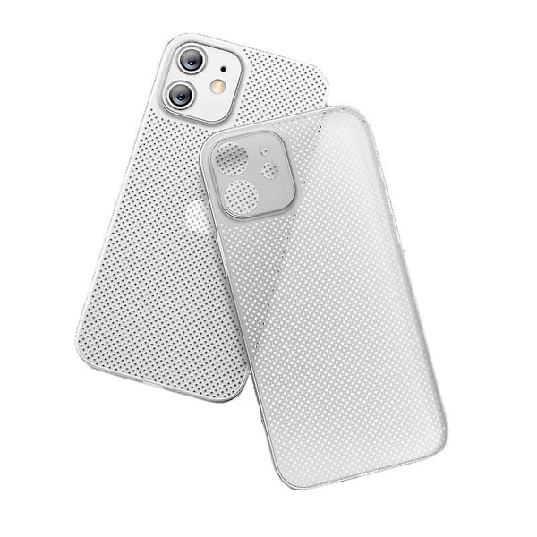 Skal för Iphone 11 12 Pro Max med Grid Värmeavledning White iPhone 12 Pro Max