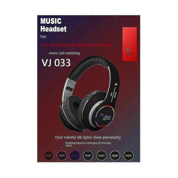Trådlösa hörlurar Bluetooth 5.3 Hörlurar Tung bas Lysande Sp...