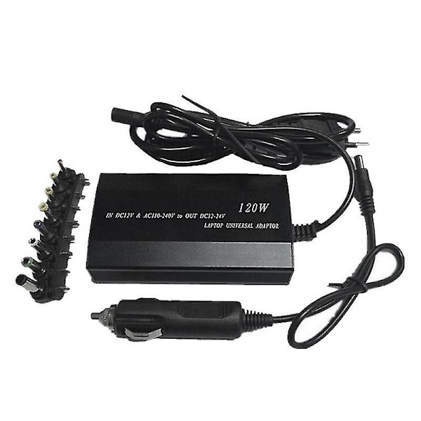 Multifunktionell Laptopadapter, Universell 120W EU-kontakt