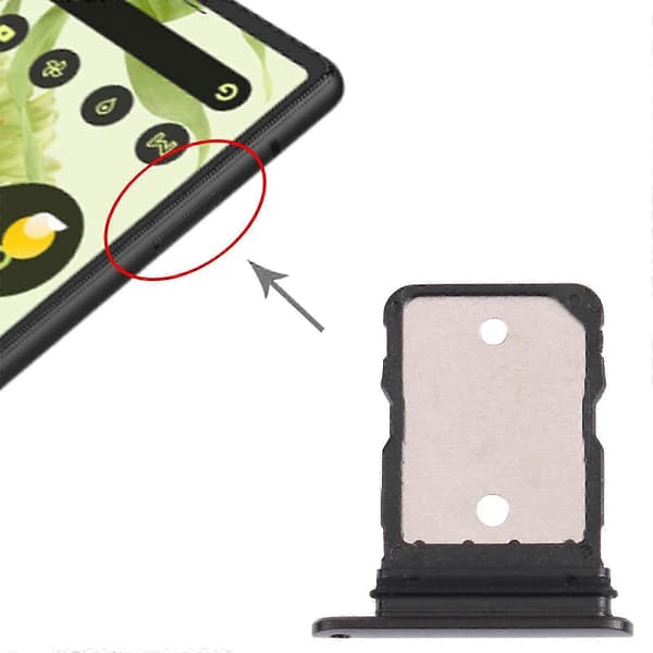 (Ny) SIM-kortsfack för Google Pixel 6 (Svart) 2025
