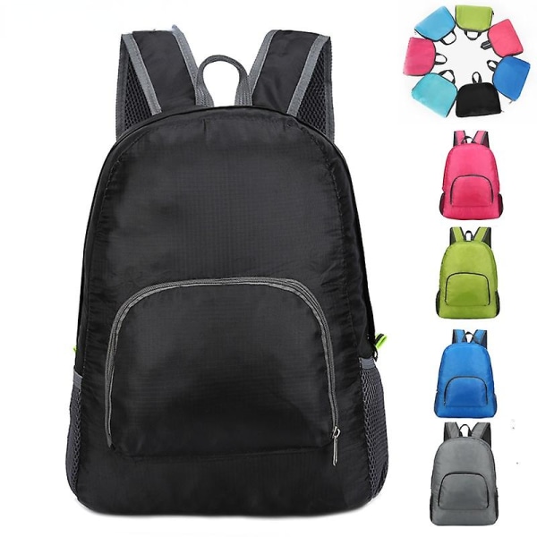 20l Vattentät Sportryggsäck Portabel Vikbar Ryggsäck Ultralätt Utomhusväska För Kvinnor Män Rose Red