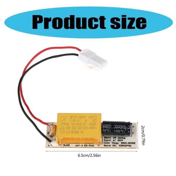 [LCS]Refrigerator Accessories Freezer LED Light PCB Circuit Board Light Components Part for Candy SW-BX02A W27-39 41041487