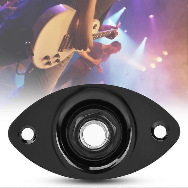 [LCS]1/4 Guitar Output Input Jack Plug Socket 6.35mm til elektriske guitarer basser musikalsk sort
