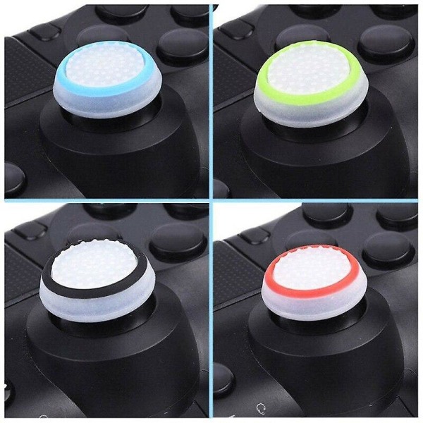 10/4 st. lysande silikonkåpor för PS5 PS4, rocker cap för X-box S One 360, svamphuvud knappkåpa, mjuk gummikåpa As show6