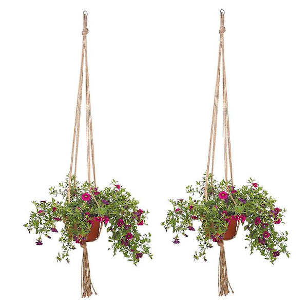 2 st Växtupphängare Blomkruka Växthållare För Inomhus Utomhus Dekorationer 90cm