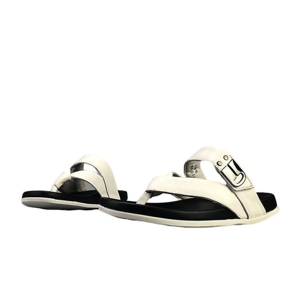Casual flip flops för män Halkfria sandaler med dubbla användningsområden 40