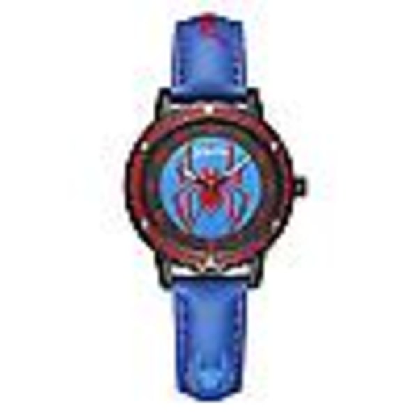 Barn Spiderman Självlysande Armbandsur Analog Klocka Blue