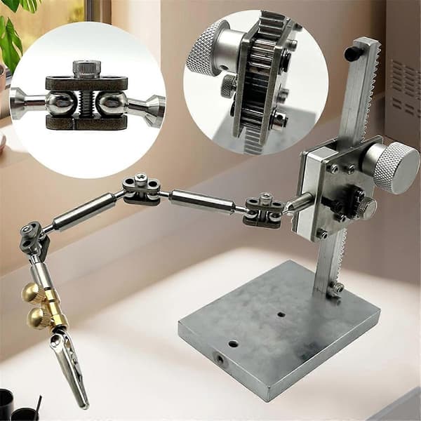 Stop Motion Armatur Kits, Stop Motion Animationsrigging og Vinder, med 5 Forbindere til Animatorer, Time-Lapse, (26CM) Silver