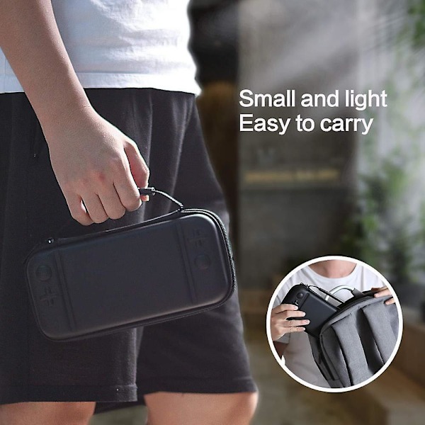 Bärväska för Nintendo Switch Lite tillbehör, skydd, spelkonsolväska, reseförvaring, bärskydd, pochette coque Black film
