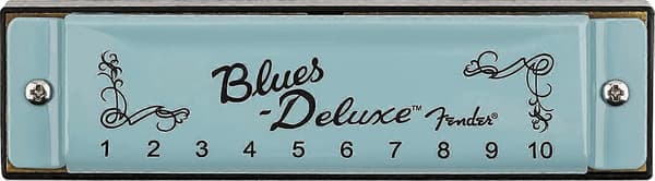 [LCS] Blues Deluxe Harmonica, C-nøkkel, Daphne Blue