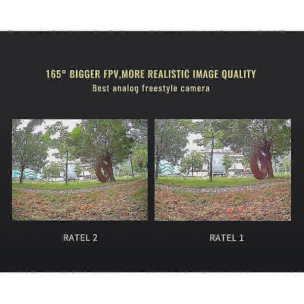 FPV-kamera 2,1 mm linse 16:9/4:3 omskiftelig NTSC PAL Micro FPV Dronekamera Lav latenstid WDR til FPV Racing RC Model