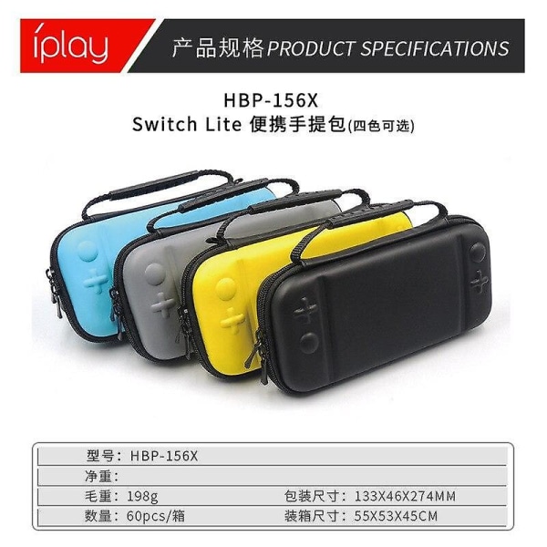 Case väska för nintendo switch lite tillbehör cover spelkonsol väska reseförvaring bärskydd pochette coque Blue film