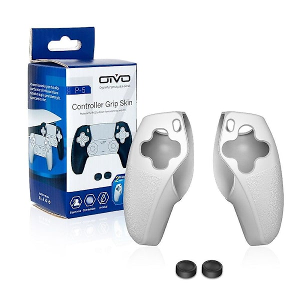 Kontrollerdeksel skin keycap for Sony PS5 PlayStation PlayStation PS 5 Dualsense spilltilbehør gamepad joysticks spill White