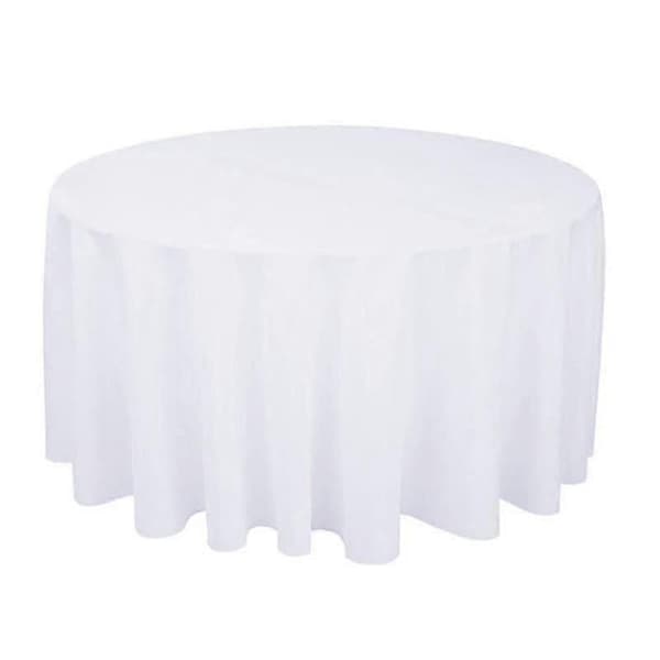 Rund polyesterdug til bryllupsfest i hvid, sort, rød, blå, guld Green Diameter 260CM