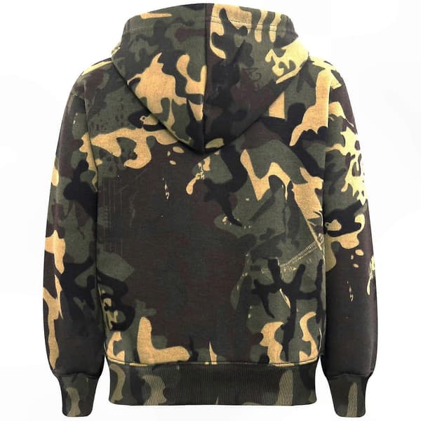 [LCS]Ensfarget unisex hettegenser med joggebukse Camo Green 3-4 Years