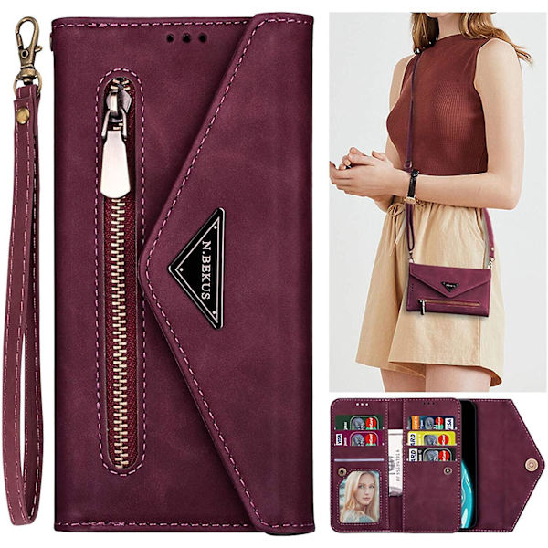 Kaulanauhakotelo yhteensopiva iPhone 13 Pro Max -puhelimen kanssa, irrotettava crossbody-kaulanauha