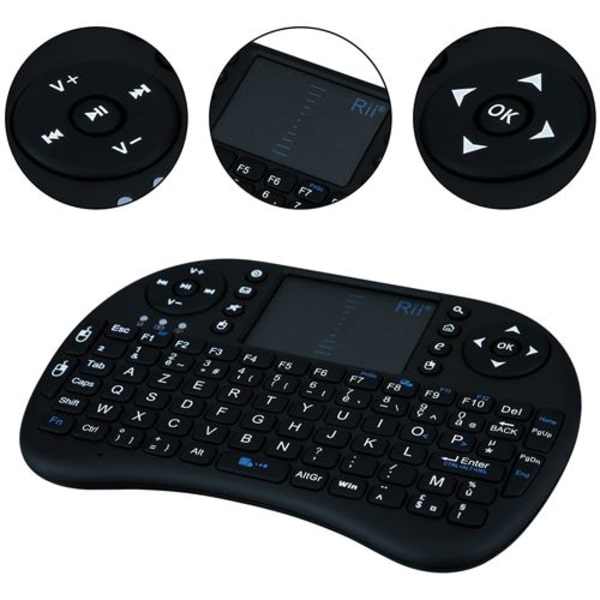 Mini Bluetooth-tangentbord Kompatibelt med HUAWEI P20 PRO Uppladdningsbart QWERTY