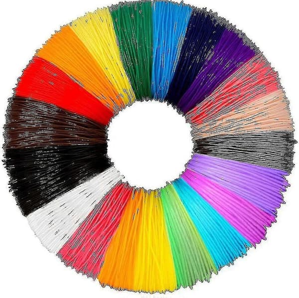 PLA 3D-pennefilament Genopfyldning til 3D-printpen og 3D-printer 50 STK