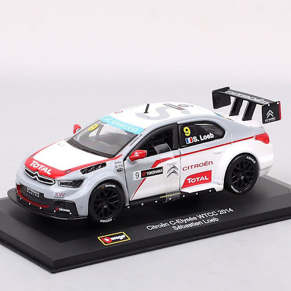 1/32 Citroen C-elysee Wtcc 2014 #9 Sebastian Loeb Ds3 Wrc #2 Mikko Hirvonen painevalettu automalli lelu replika