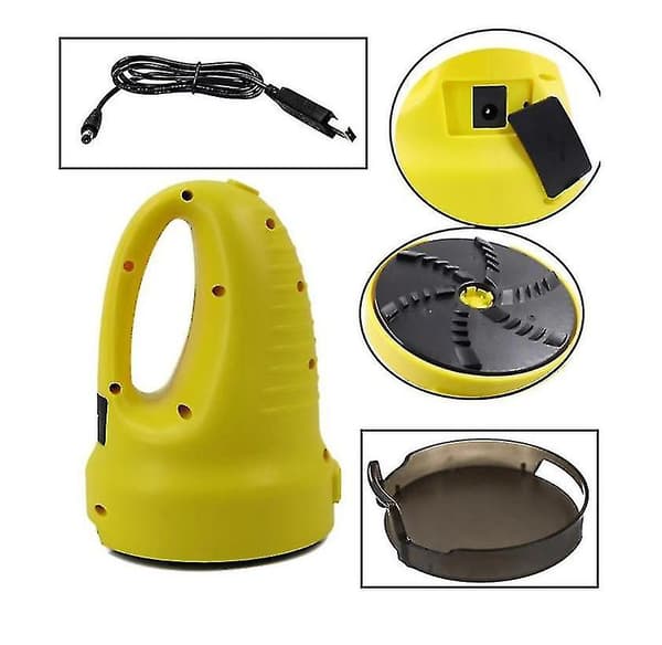 [LCS]Bil Forrude Elektrisk Isskraber USB Snefjernelsesværktøj Multifunktionel Yellow