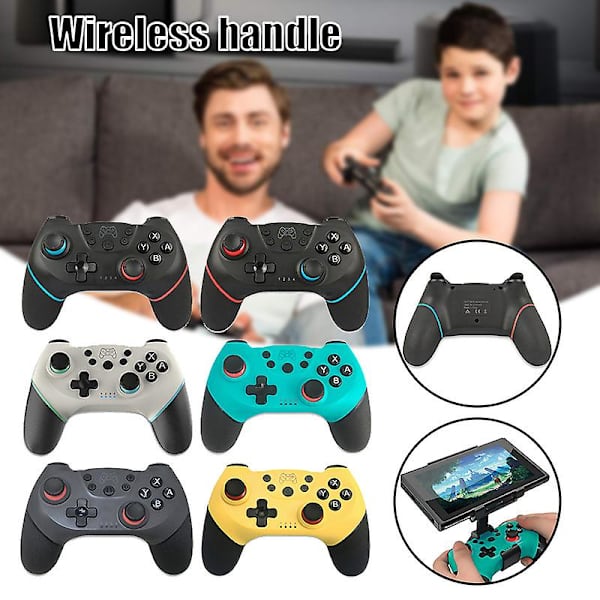 Trådlös handkontroll kompatibel med Bluetooth, portabel joystick, uppladdningsbar handhållen gamepad 3