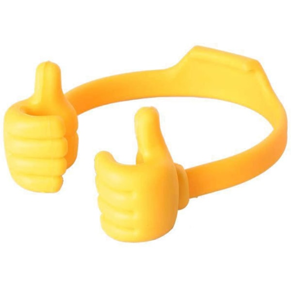 Tommel Mini Telefonholder Gul