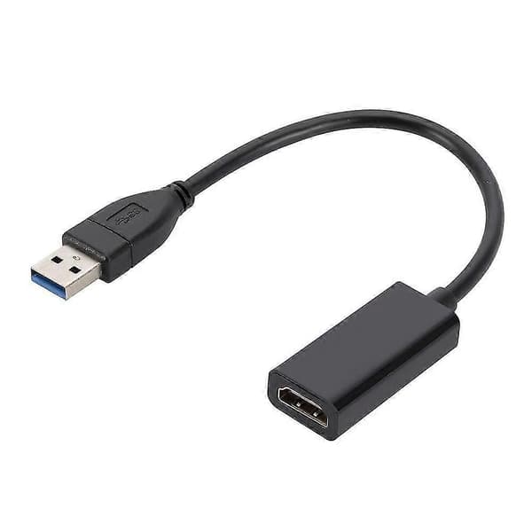 USB 3.0 til HDMI-kompatibel adapter HD 1080P USB til HDMI-omformer Thunderbolt ekstern lydvideoadapterkabel for bærbar PC MacBook Samsung Huawei