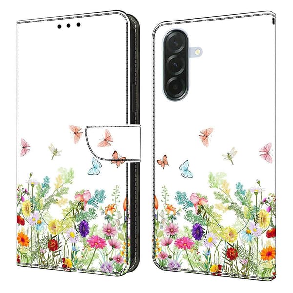 För Samsung Galaxy A57 5G Läderfodral Mönstertryck Plånboksställ Flip Telefonfodral