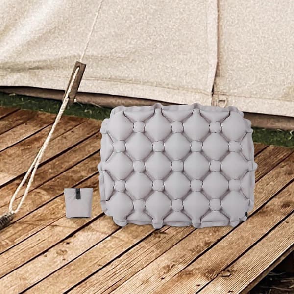 Uppblåsbar sittdyna, bekväm och mjuk luftkudde Gray