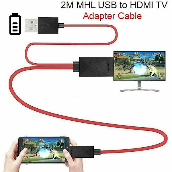 Til Android Samsung Telefoner Mandlig Micro Usb Mhl Til Hdmi 1080p Kabel Tv Udgangsledning