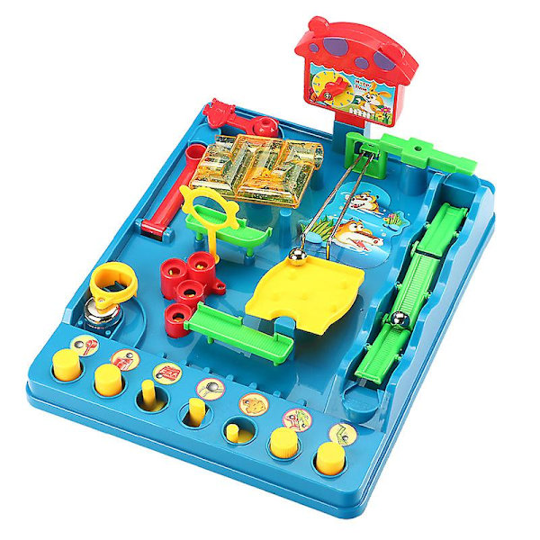 Level 2 Retro Barns Förskole Action Brädspel, Pusselbräde Familjespel, Barnspel För 5 6 7 8 9 År Gamla Pojkar