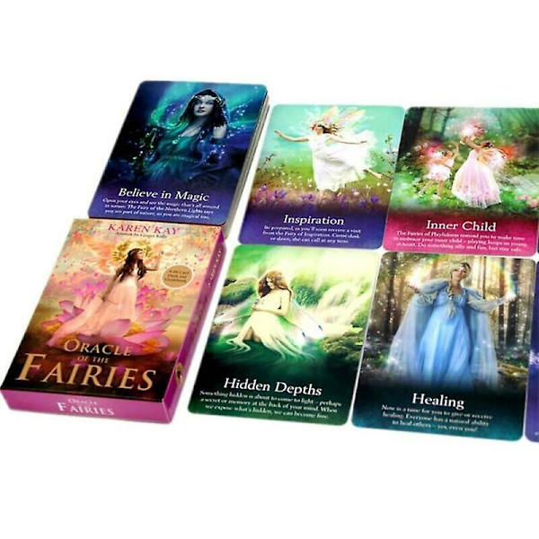 Energy Oracle Tarotkort Oracle Fairies 44-Korts Kortstokker Fantasy Party Brettspill