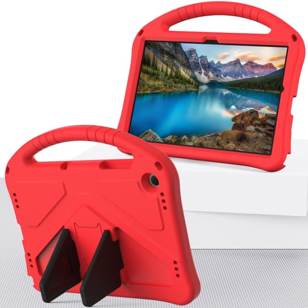 [LCS]Samsung Galaxy Tab A9+ / A11+ EVA Støtsikkert Deksel med Stativ Röd