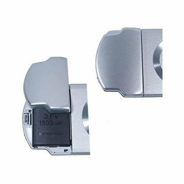 Ersättningsbatterilucka Baksida Fodral För Sony Psp 3000 3001 2000 Slim Silver