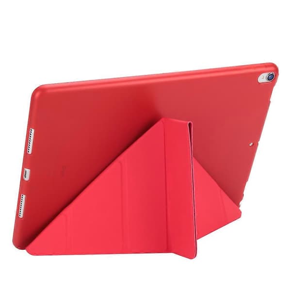 Origami Stand Læder Smart Case til iPad Air 10.5 (2019) Pro 10.5-tommer (2017) Red Red