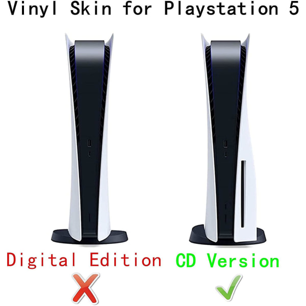 Ps5 Skin Sticker för Playstation 5 (diskversion) Console And Co Bluefire