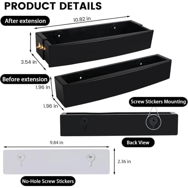 [LCS] 4-pack Adjustable Shoe Racks for Wall, Shoe Storage, RV Storage, Shoe Rack for Door